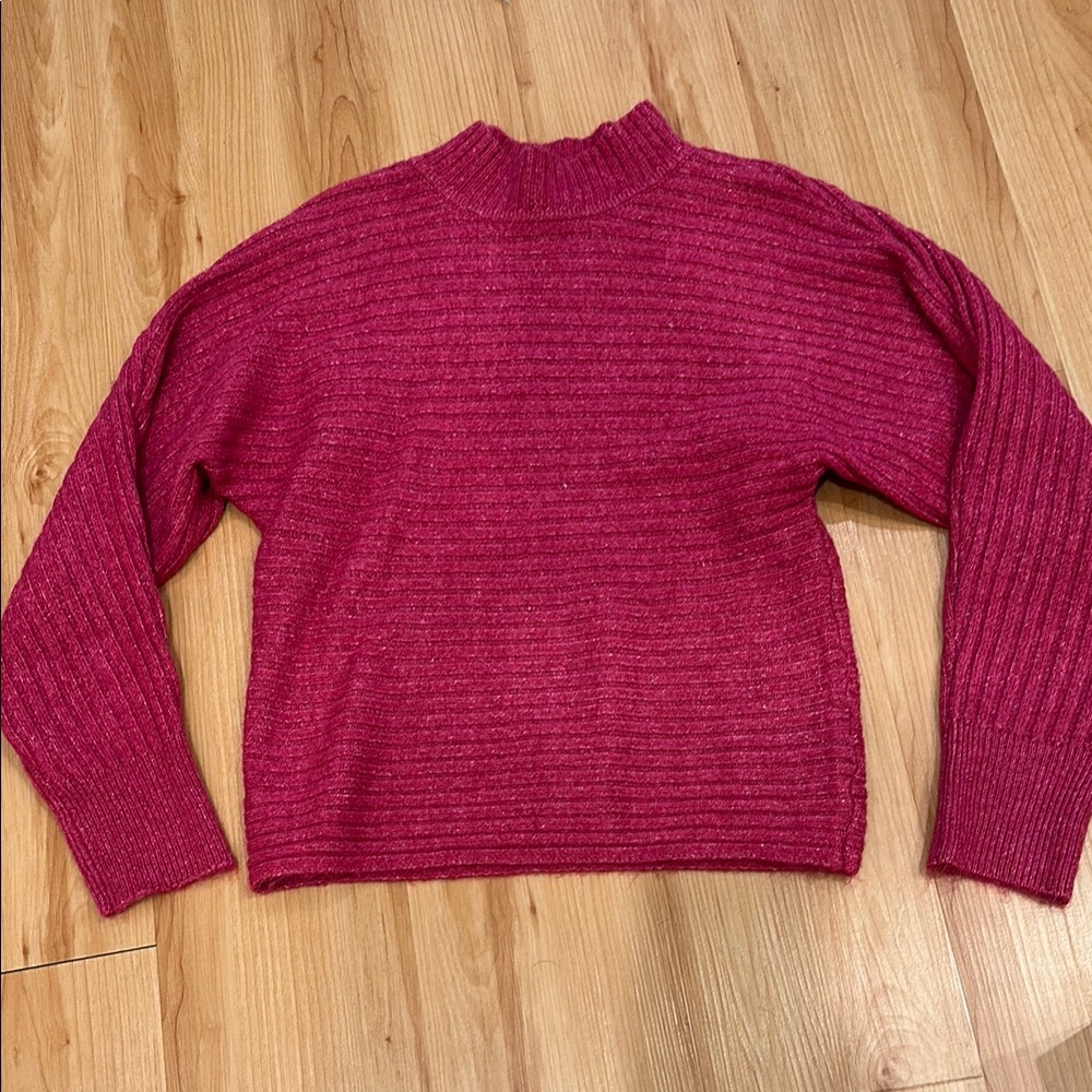 Love By Design Pink Cowl Neck Sweater